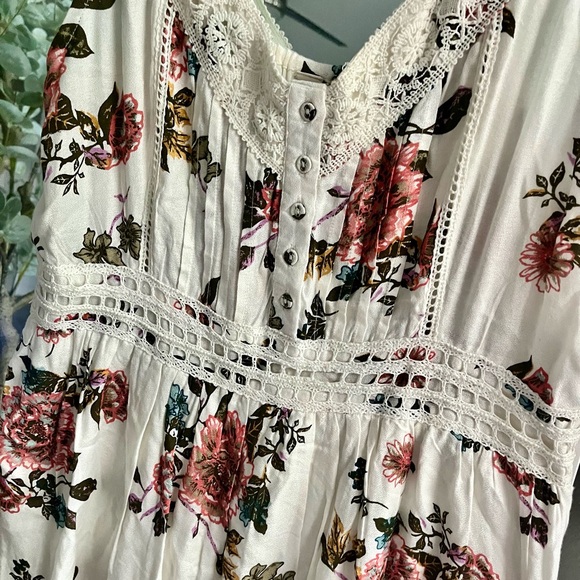 Flowy Floral Summer Tank Dress - Picture 2 of 7